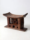 antique Ashanti hand-carved stool