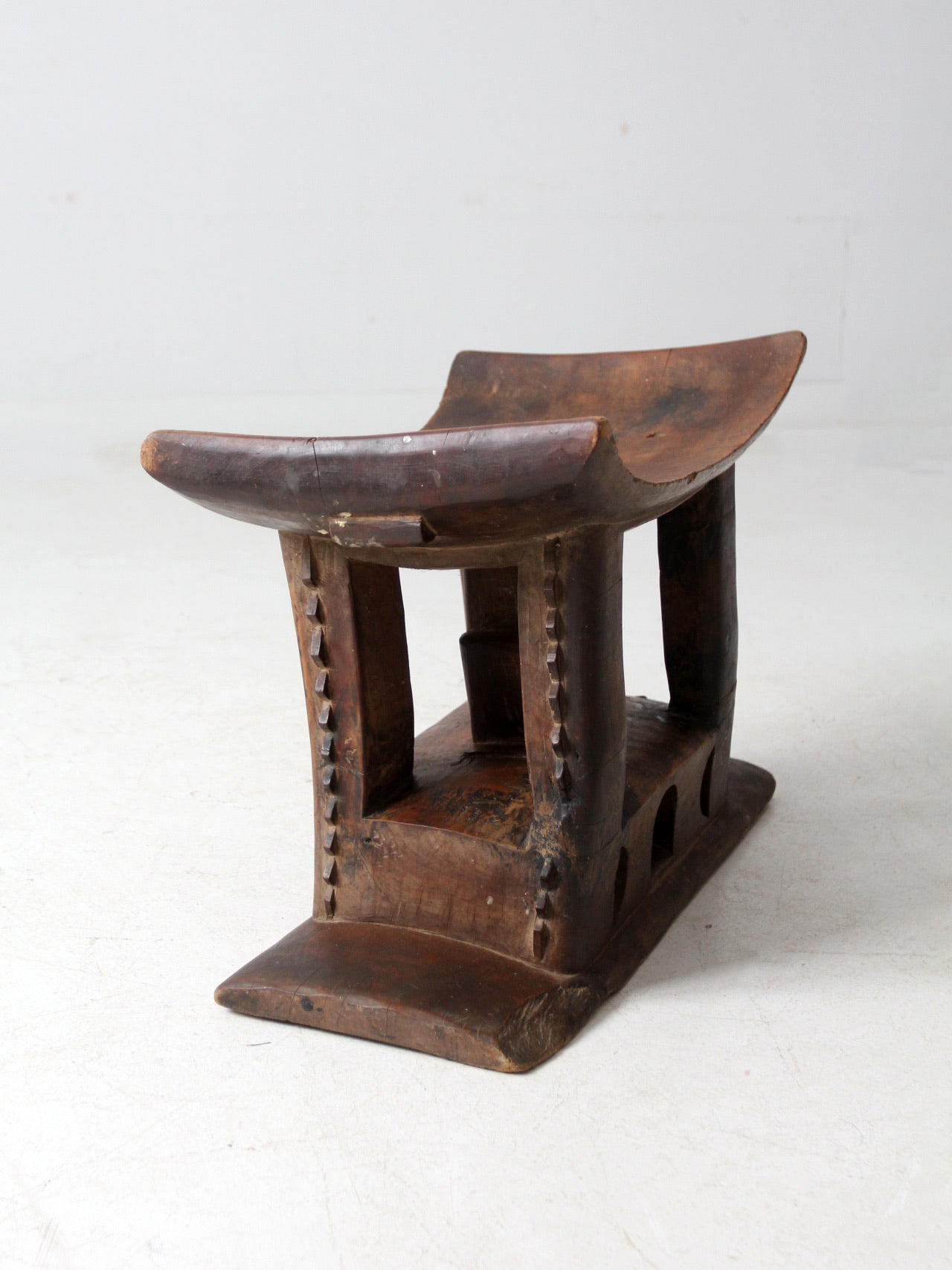 antique Ashanti hand-carved stool