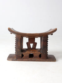 antique Ashanti hand-carved stool