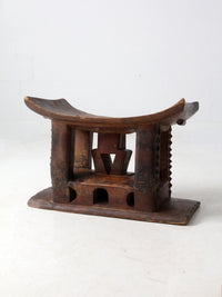 antique Ashanti hand-carved stool