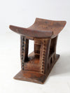 antique Ashanti hand-carved stool