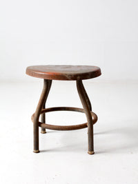 vintage industrial metal stool