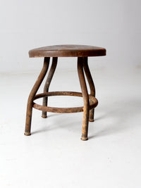 vintage industrial metal stool