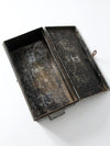 antique galvanized metal tool box