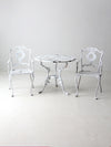 vintage white garden patio set