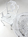 vintage white garden patio set