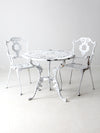 vintage white garden patio set