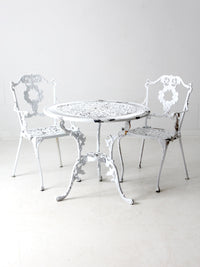 vintage white garden patio set