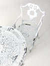 vintage white garden patio set