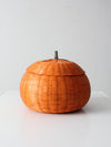 vintage pumpkin basket
