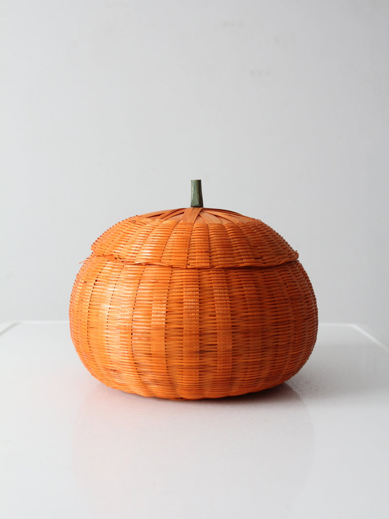 vintage pumpkin basket