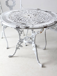 vintage white garden patio set