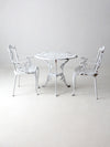 vintage white garden patio set