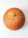 vintage pumpkin basket