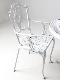 vintage white garden patio set