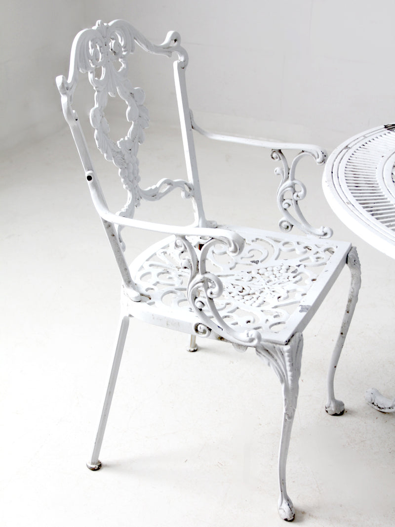 vintage white garden patio set