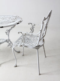 vintage white garden patio set