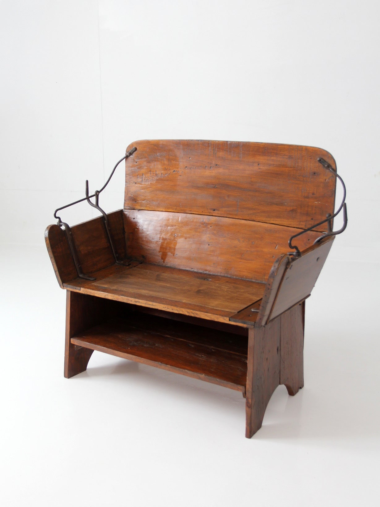 antique American buggy seat bench