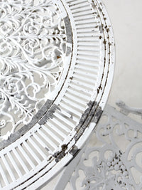 vintage white garden patio set