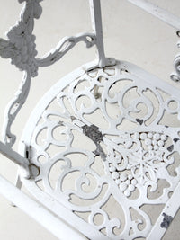 vintage white garden patio set