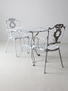 vintage white garden patio set
