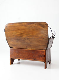 antique American buggy seat bench