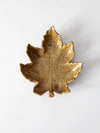 vintage studio pottery leaf plate