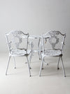 vintage white garden patio set