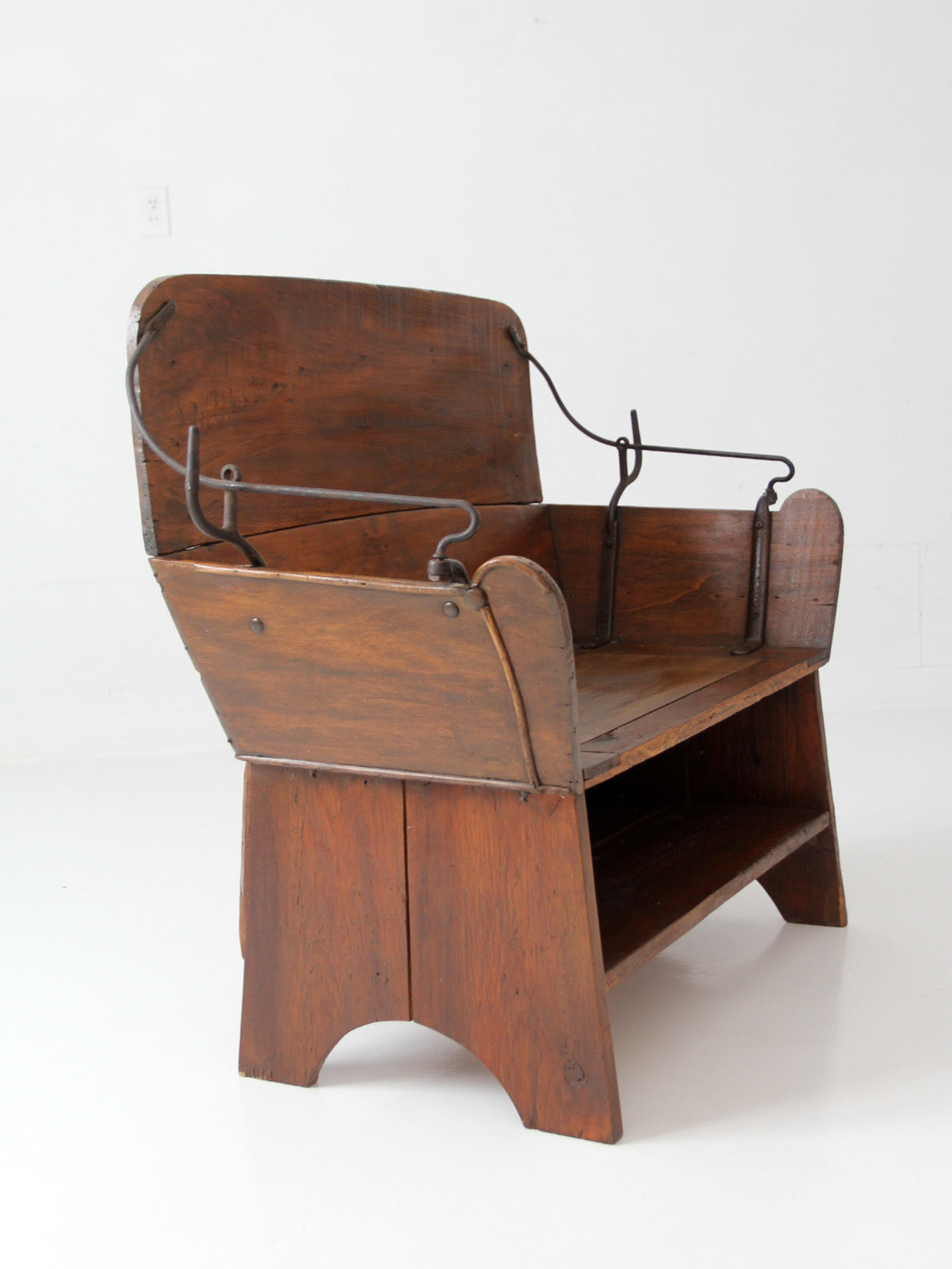 antique American buggy seat bench