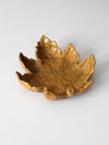 vintage studio pottery leaf plate