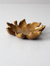 vintage studio pottery leaf plate