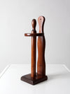 vintage wooden paper towel holder