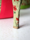 Betsey Johnson green floral pumps size 8