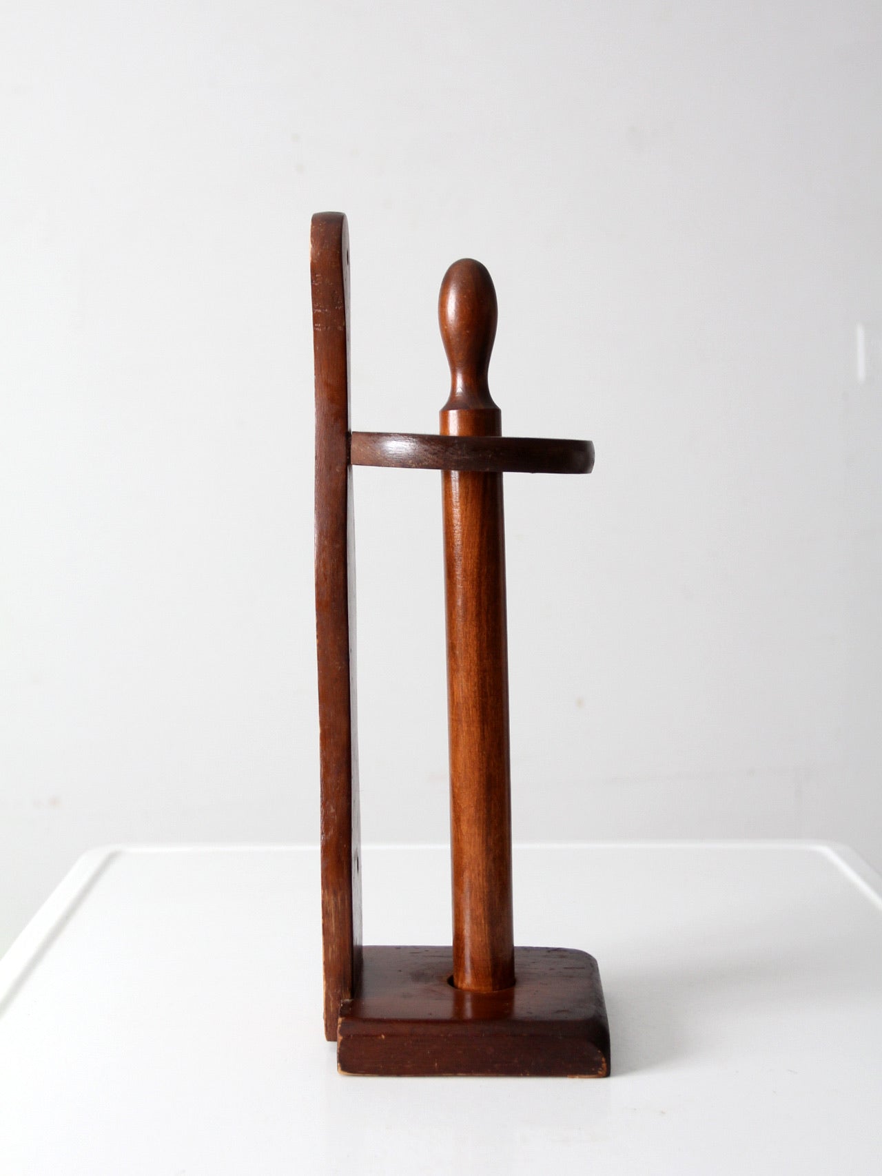 vintage wooden paper towel holder