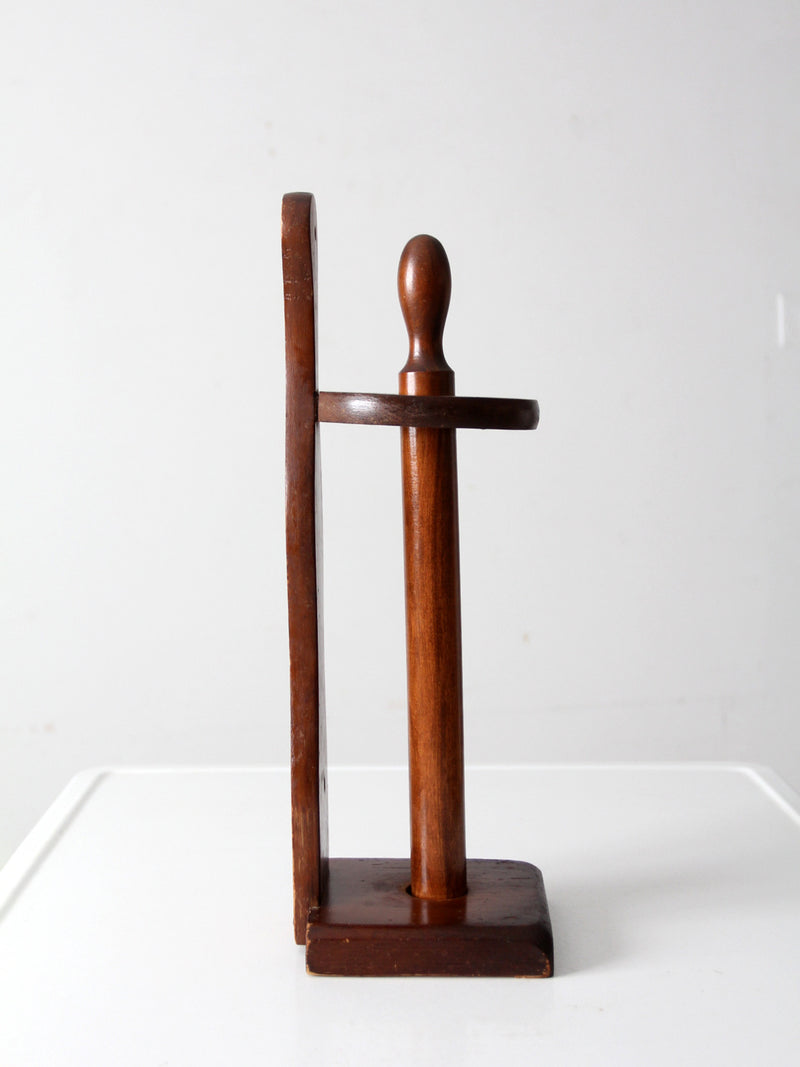 vintage wooden paper towel holder