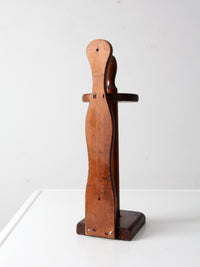 vintage wooden paper towel holder