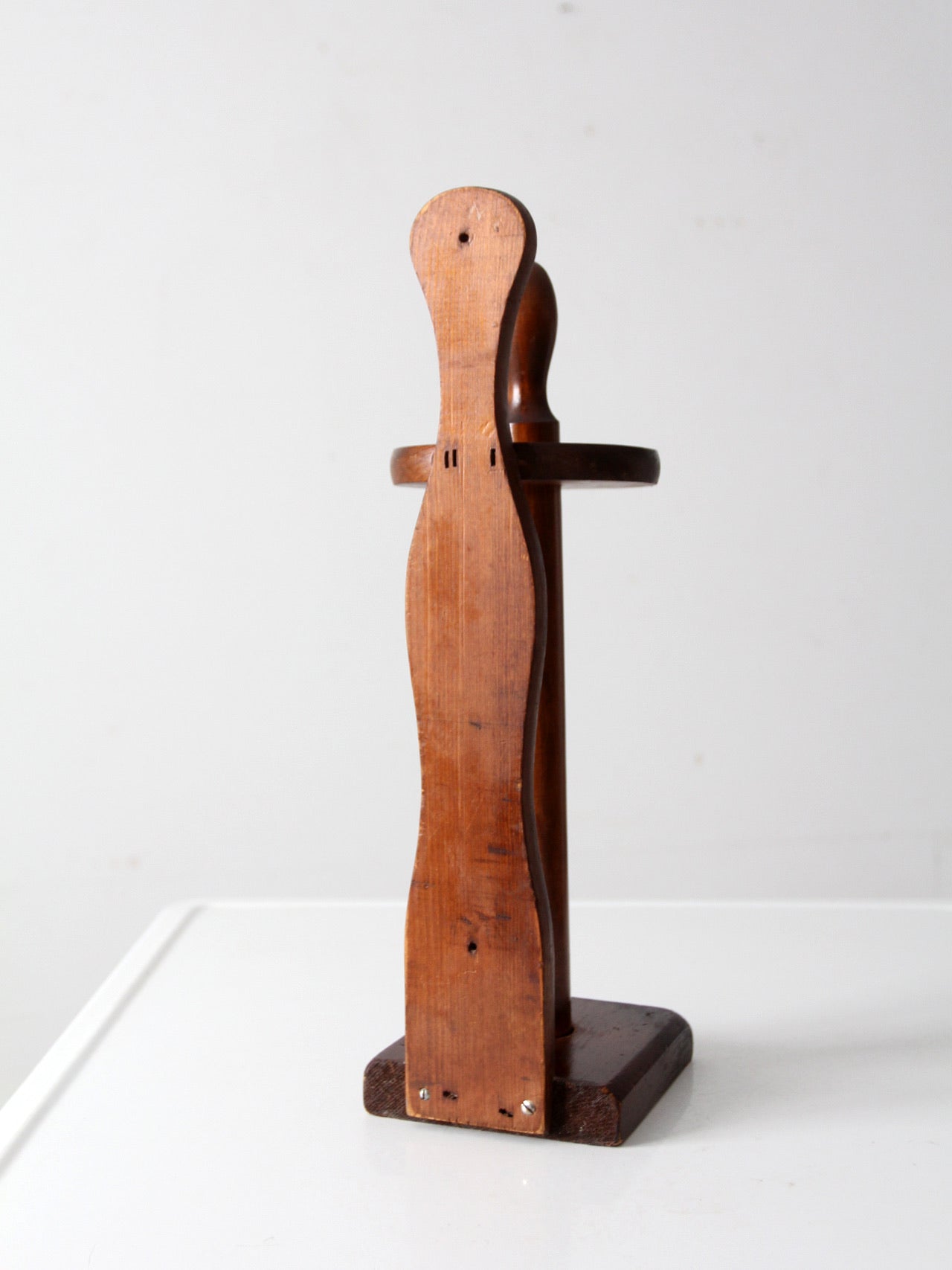vintage wooden paper towel holder