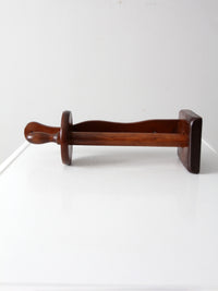 vintage wooden paper towel holder