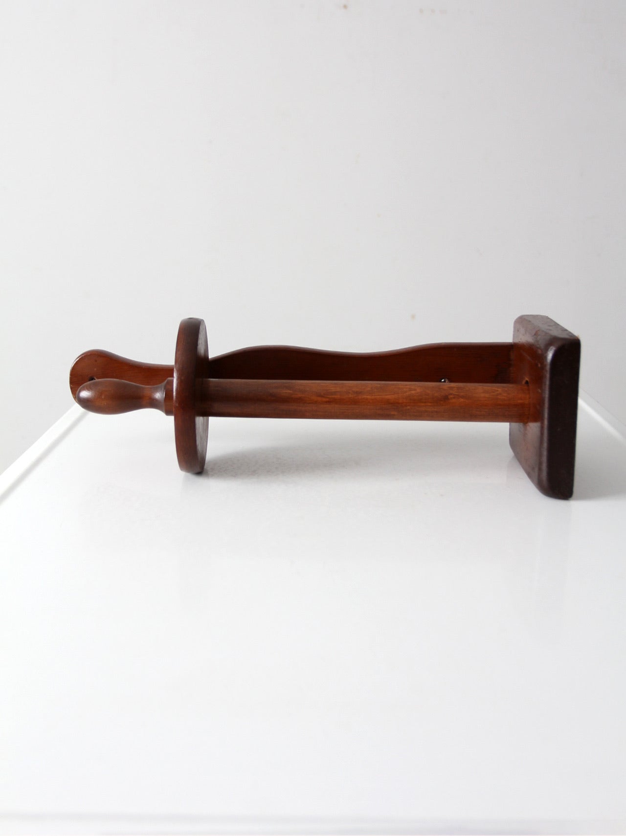 vintage wooden paper towel holder