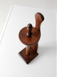 vintage wooden paper towel holder