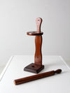 vintage wooden paper towel holder