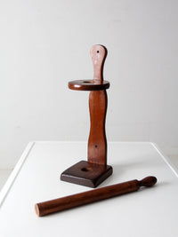 vintage wooden paper towel holder