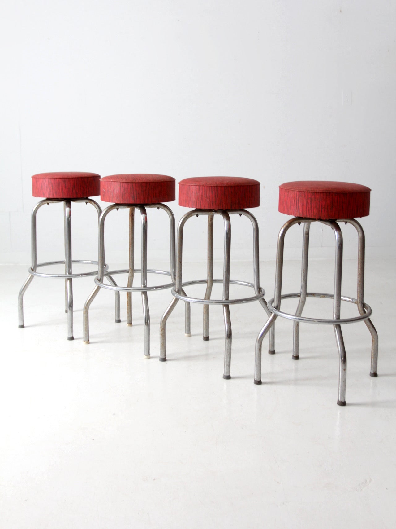 vintage bar stools set of 4 86 Vintage