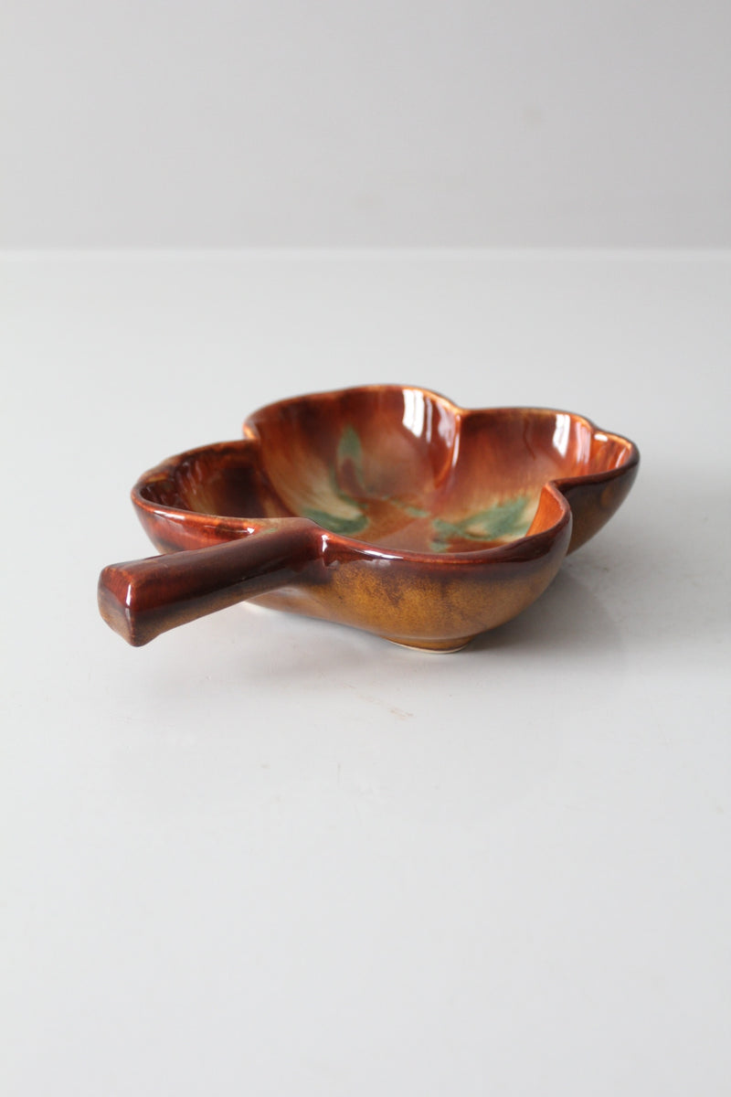 vintage Dryden Ozark Frontier leaf bowl