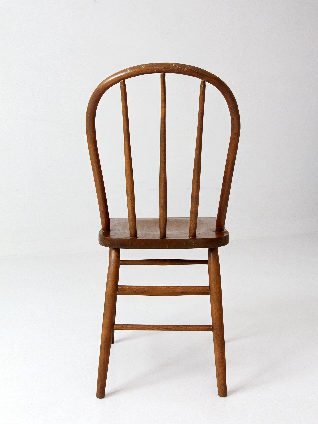 vintage Windsor style bow back dining chair