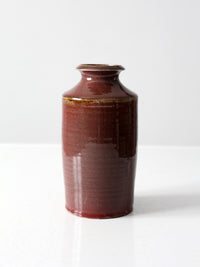 vintage handmade studio pottery vase