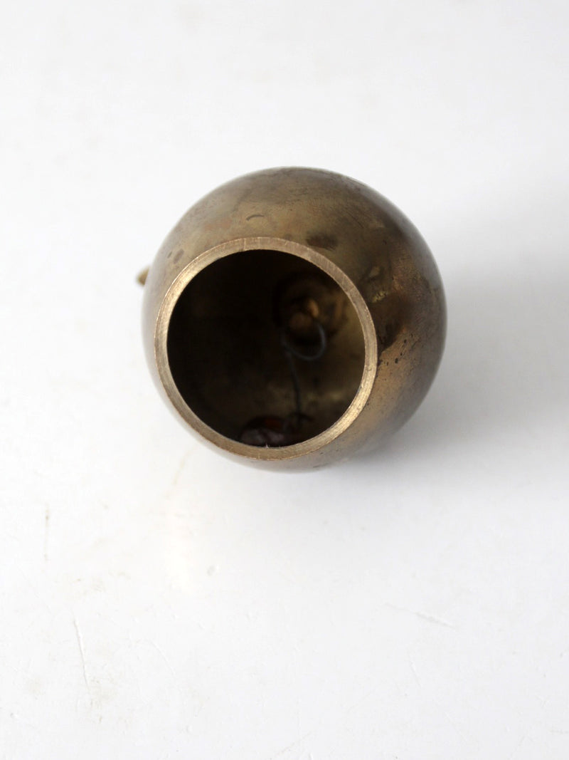 vintage brass apple bell