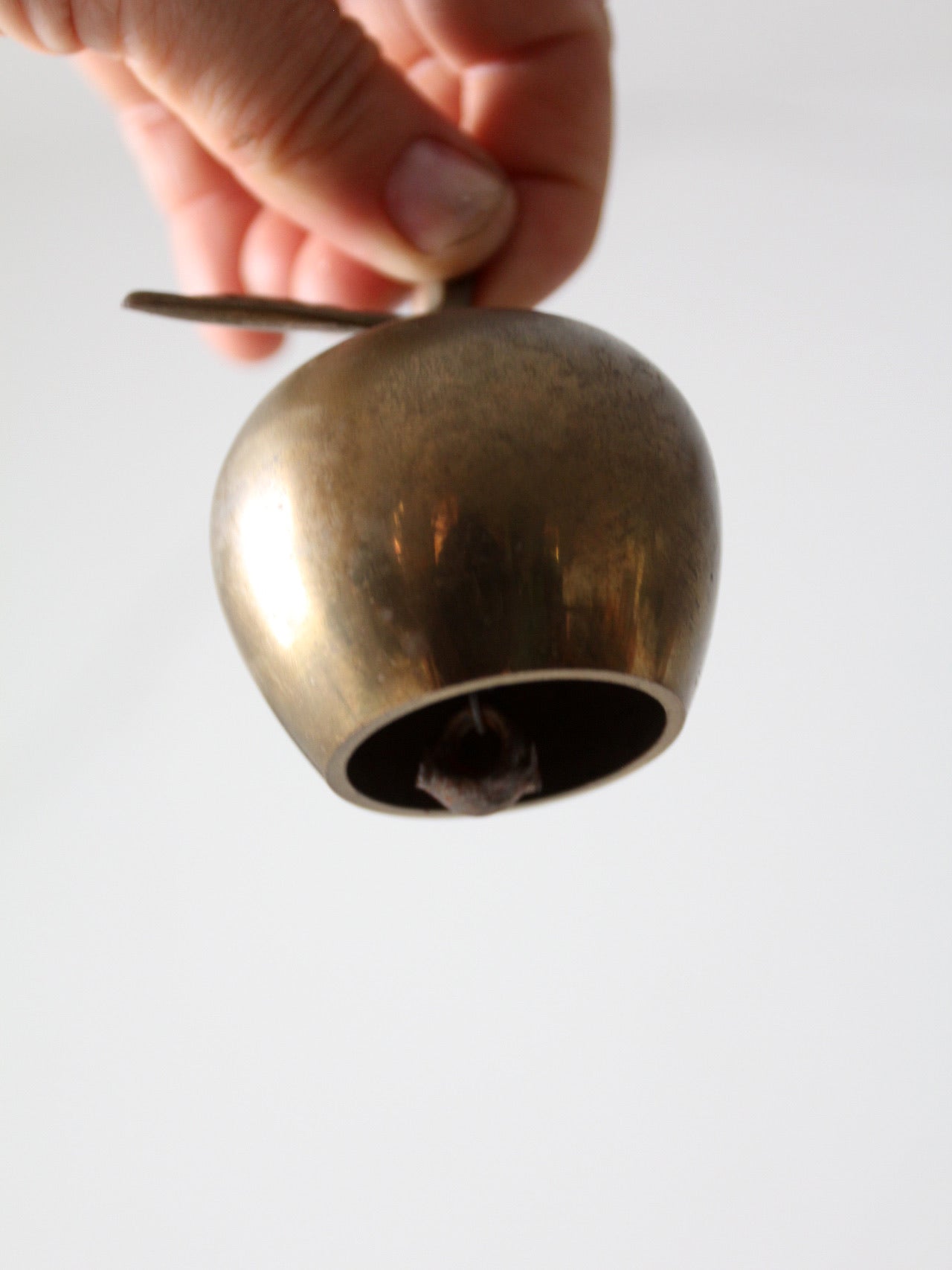 vintage brass apple bell