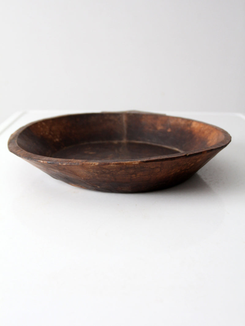 antique Indian dough bowl