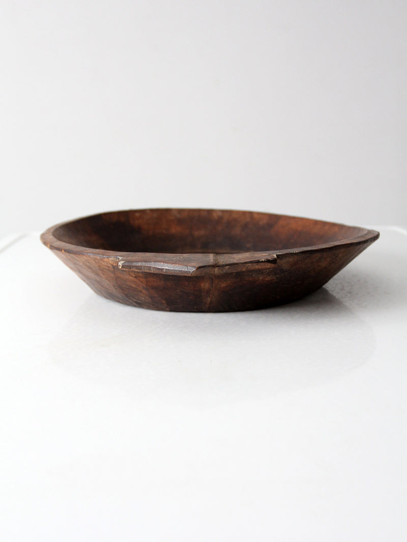 antique Indian dough bowl